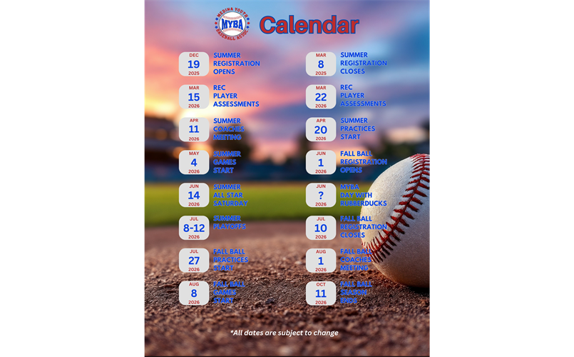 Important Dates for 2026